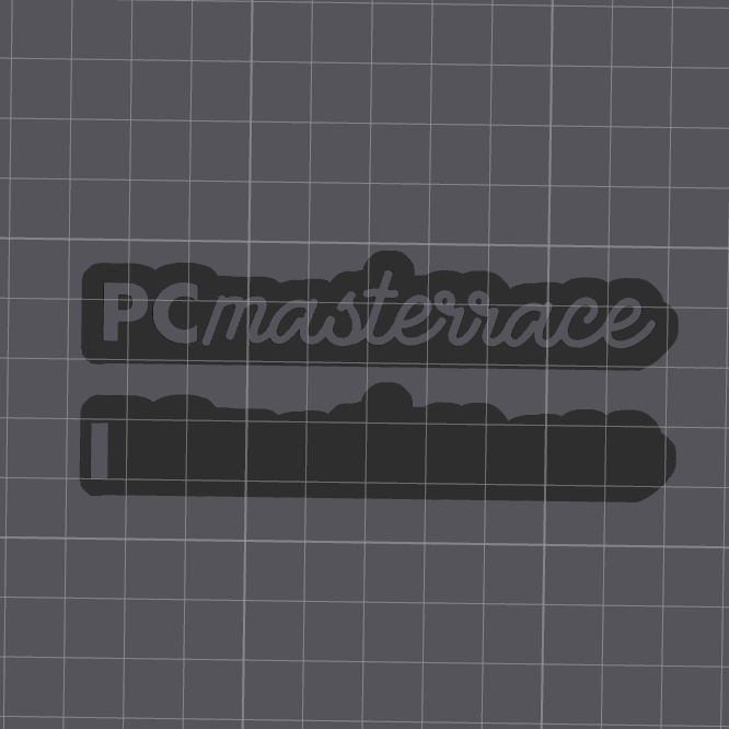 "PC Masterrace" LED Sign � STL File