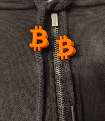 47 BTC Zipper Pulls — Pair